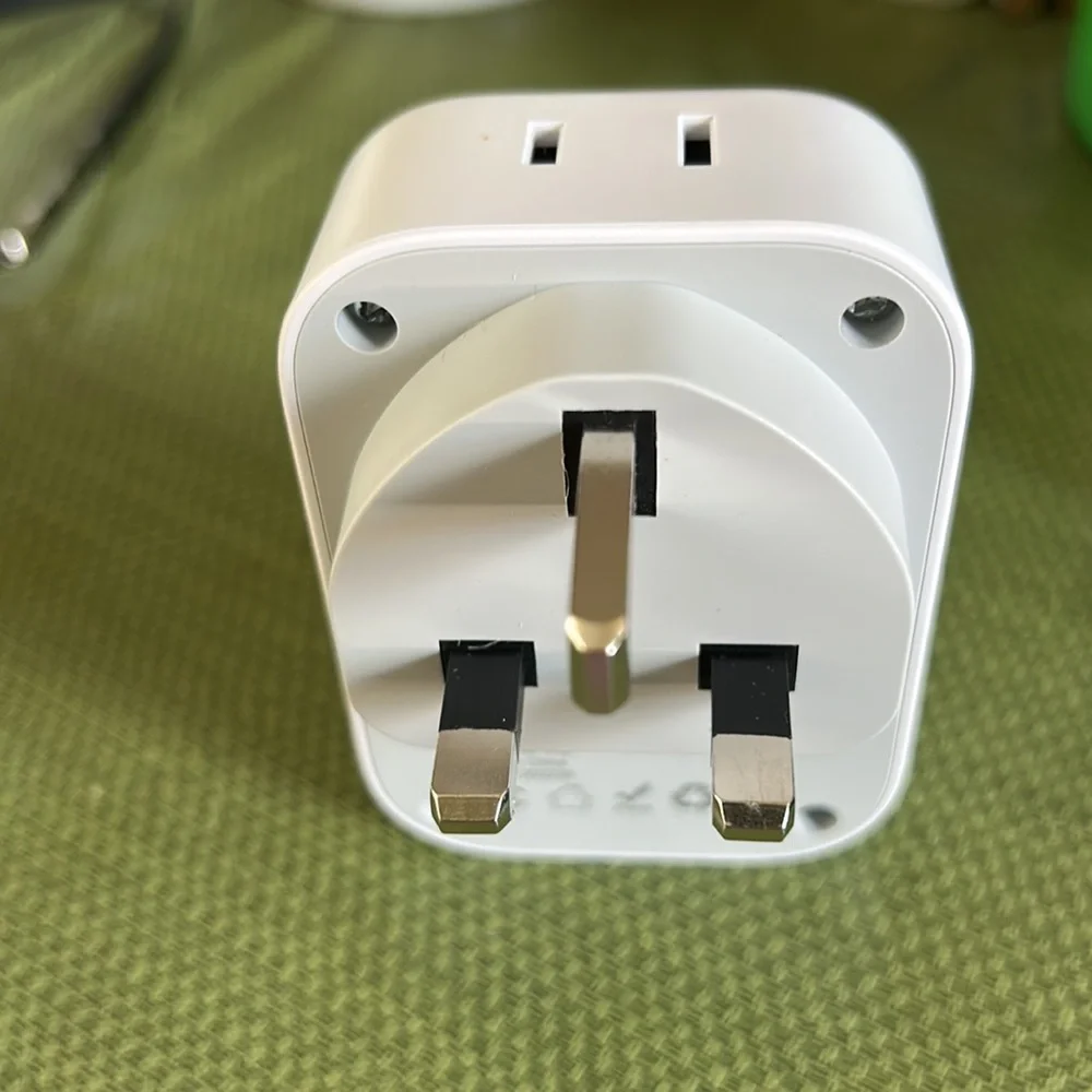TESSAN White Power Adapter with USB Ports